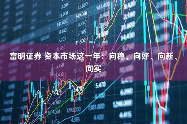 富明证券 资本市场这一年：向稳、向好、向新、向实
